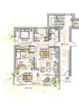 Exklusive 3-Zi-Whg. Gartenwohnung - Schöner Wohnen in Rottweil - zentrumsnah m. Aufzug und TG - Rottweil