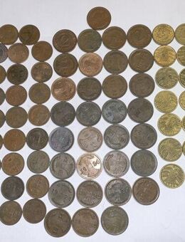 Münzen Weimarer Republik großes 71er Lot 1, 2 und 5 Reichs- und Rentenpfennige - Cottbus