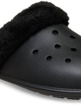Crocs Classic Fuzz Scuff Pantoffel Hausschuh, Clog mit Warmfutter