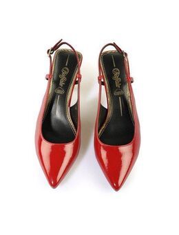 Buffalo Buffalo Sling Back- Vegan Patent High-Heel-Pumps