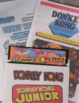 C64 / 128 Donkey Kong mit Donkey Kong Junior Diskette. Anleitung - Witten