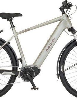 FISCHER Fahrrad E-Bike ATB TERRA 4.0i 55, 10 Gang Shimano Deore Schaltwerk, Kettenschaltung, Mittelmotor, 630 Wh, (mit Fahrradschloss), Pedelec, Elektrofahrrad für Damen u. Herren