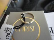 Weißgoldring 333 mit Brilliant - Gr. 50 von Christ 2,10g mit Zertifikat - Witzenhausen