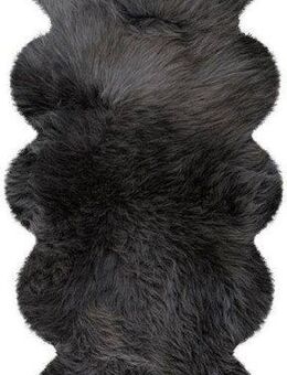 Heitmann Felle Fellteppich Doppel-Lammfell - Premium Qualität, fellförmig, Höhe: 70 mm, echtes Austral. Lammfell, besonders weich, auch ideal als Bettvorleger