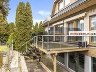 IMMOBERLIN.DE - Hochwertiges Einfamilienhaus mit 2 Einliegerwohnungen & Indoorpool in Topzustand & beschaulicher Lage - Blankenfelde-Mahlow