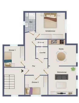 Helle Dachgeschosswohnung - Zell (Mosel)