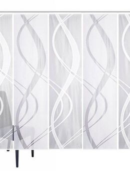 HOME WOHNIDEEN Schiebegardine TIBASO (5 St), Paneelwagen, halbtransparent, Wirkware, halbtransparent