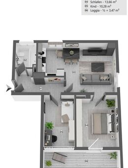 3-Zimmer-Wohnung in Speichersdorf - für Kapitalanleger oder zum Selbstbezug - Speichersdorf