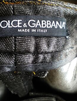 Dolce&Gabbana-Damen-Denim-Bundfalten-Jeans,Schwarz,Silber,Töne - Linnich