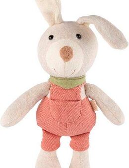 Sigikid Kuscheltier Sweety, Latzhosen Hase, rot