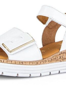 Gabor GENUA Sandalette, Keilabsatz, Sommerschuh, Sandale mit Klettverschlüssen, Weite G