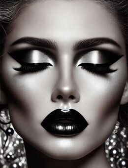 Perfektes Make up, Mini Poster/Fotodruck 20x30 cm glänzend, Schönheit Glamour - Celle