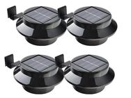 4x Solarleuchten LED Garten Dachrinnenleuchte Zaunleuchte Aussen Dachrinne Solarlampe Außen Garten Wandlampe Strahler Haus Set534 - Wuppertal