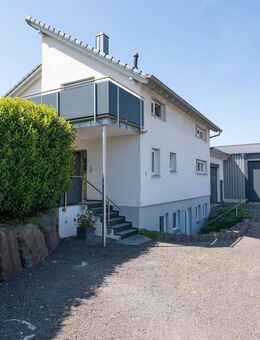 * Neuwertiges Weiss Fertighaus mit Traumgarten, Garage, Büro und Gewerbehalle *** - Eisenberg (Pfalz)