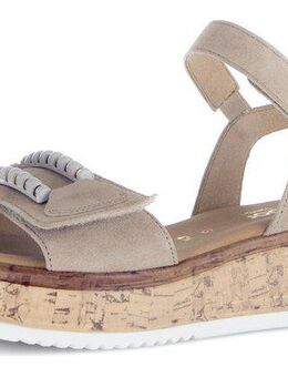 Gabor RHODOS Sandalette, Sommerschuh, Riemchensandale mit zwei Klettverschlüssen, G-Weite