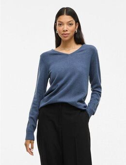Vila V-Ausschnitt-Pullover VIRIL V-NECK L/S KNIT TOP - NOOS