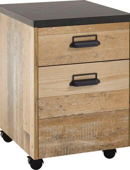 Home affaire Rollcontainer SHERWOOD, mit Apothekergriffen aus Metall, Breite 47 cm, Soft-Close-Funktion