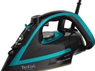 Tefal Dampfbügeleisen Puregliss, 3000 W, 280 g/Min. Dampfstoß, XL Wassereinfüllöffnung, 3000 W, stabile Ablage, Kalkfilter, Auto-Abschaltung, schwarz/türkis, FV8066