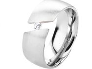 Damenring Edelstahl DE097 mit Zirkonia - Aholming