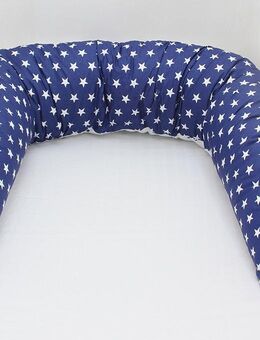 Stillkissen mit Baumwollen Bezug in blau mit Sternchen - Stolberg (Rheinland, Kupferstadt)