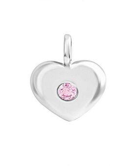 Vivance Kettenanhänger 925/-Sterling Silber rhodiniert Herz Zirkonia