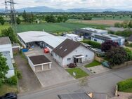 Vielseitiges Gewerbeareal mit Wohnhaus in Bahlingen - Drei Hallen im attraktiven Mischgebiet - Bahlingen (Kaiserstuhl)