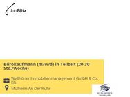 Bürokaufmann (m/w/d) in Teilzeit (20-30 Std./Woche) - Mülheim (Ruhr) Zentrum