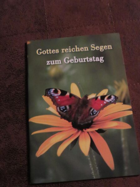 Geburtstagsbuch, Gottes reichen Segen, zu verschenken - Stuttgart