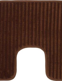 Gözze Badematte Berlin, Höhe 7 mm, rutschhemmend beschichtet, fußbodenheizungsgeeignet, Polyester, rechteckig, Badteppich, Uni Farben, Cord Optik, waschbar