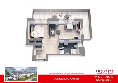 DOMIZIL ROSENGARTEN -2 Zi MIT FERIENWOHNUNG NUTZUNG -WHG06