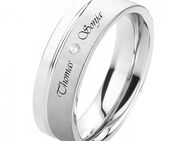 Damenring Edelstahl DE190 mit Zirkonia - Aholming