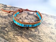 Elegante Armband Modeschmuck Türkis Blau Braun Armreif Naturstein Armschmuck 17,90 €* - Villingen-Schwenningen