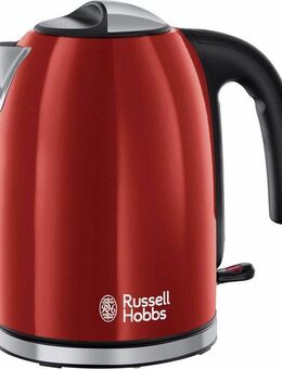 RUSSELL HOBBS Wasserkocher 20412-70 WK Colours Plus+ Flame Red, 1,7 l, 2400 W