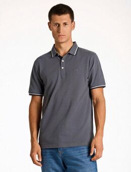 LINDBERGH Poloshirt mit Logo-Stickerei und abgesetzten Bündchen