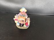 Zirkus Clown Dekofigur mit Bären Stein 7cm hoch 6cm lang 5cm breit - Essen