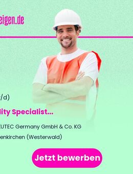 Quality Specialist (m/w/d) - Altenkirchen (Westerwald)