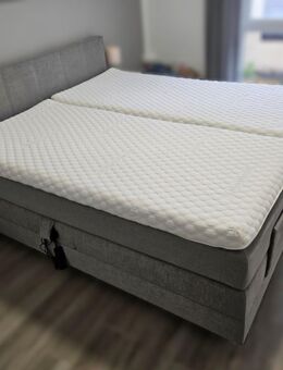 Boxspringbett mit Motor 180x200 cm + 2x Matratze + 2x Topper - Marklohe