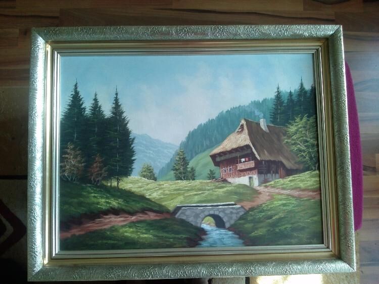 Altes Gemälde Haus im Schwarzwald | markt.de Kleinanzeige