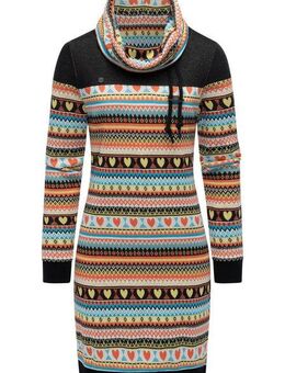 Ragwear Sweatkleid Chlloe Jacquard YOUMODO stylisches Langarmkleid mit verspieltem Print