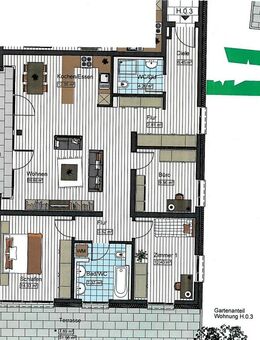 4-Zimmerwohnung mit Gartenanteil in Neu-Ulm zu vermieten - Neu Ulm