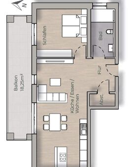Exklusives Wohnen im Erdgeschoss mit Exklusivität, Eleganz und traumhaftem Ausblick! - Rauenberg