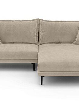 Home affaire Ecksofa ALEXANDRIA mit Recamiere rechts oder links bestellbar, moderne Bezüge, L-Form mit Wellenunterfederung, Maße: B/H/T 246/86/190 cm