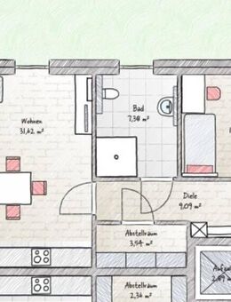 Schicke 3-Zim.-EG-Whg mit Gartenteil in Zentrallage! - Ascheberg