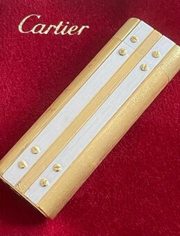 CARTIER, Vintage Feuerzeug, Gold/Silber - Bad Breisig