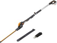 Worx Akku-Heckenschere 20V WG252E.9, Teleskopstiel 3,6m, 45cm, bis 3,60 m Arbeitshöhe, Mit längenverstellbaren Teleskopstiel für hohe Reichweite bis 3.6m