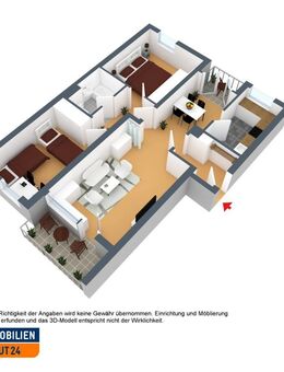3-Zimmer-Wohnung in Solingen Mitte - Solingen (Klingenstadt)