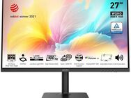 MSI Modern MD272QXP LED-Monitor (69 cm/27 ", 2560 x 1440 px, WQHD, 1 ms Reaktionszeit, 100 Hz, IPS-LED, höhenverstellbar, 3 Jahre Herstellergarantie, USB-C)