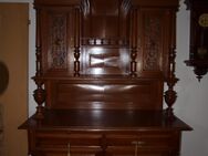 Altes antikes Buffet um 1900 Gründerzeit Säulen Muschelkrone furniert Möbel - Zeuthen