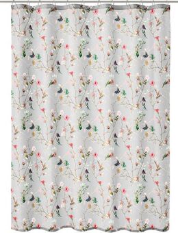 Kleine Wolke Duschvorhang Flores Breite 180 cm, mit beschwertem Saum und Vorhangringen