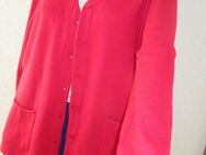 Edel * klassisch * wie Kaschmir- Wolle * Fein- Strickjacke * Cardigan "Fabiani" Gr. 42- 44/ M- L * kirsch- rot * - Riedlingen